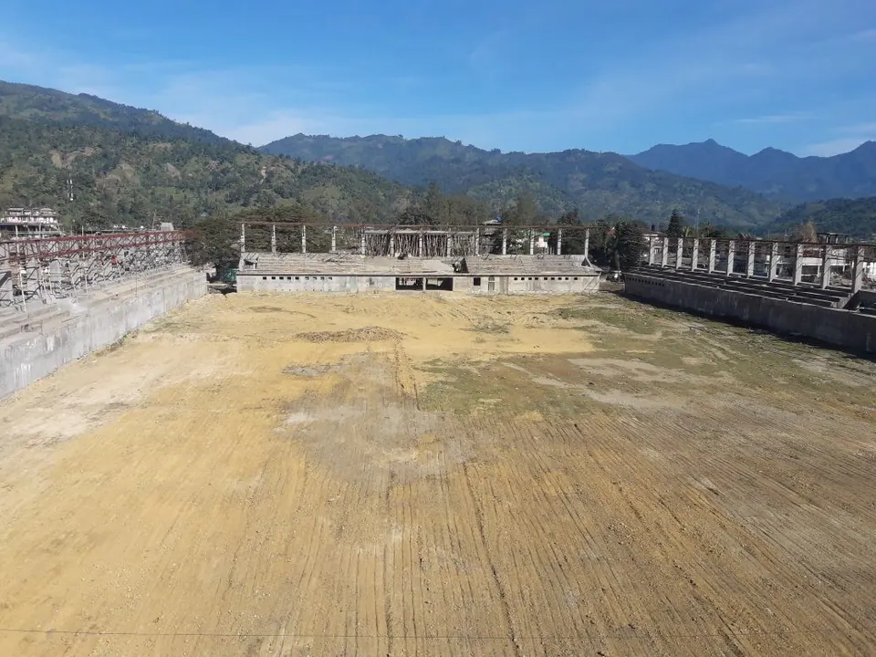 Feasibility Study site for a 8000 sqm. Football Field in Daporijo (2017) by GreenLinks